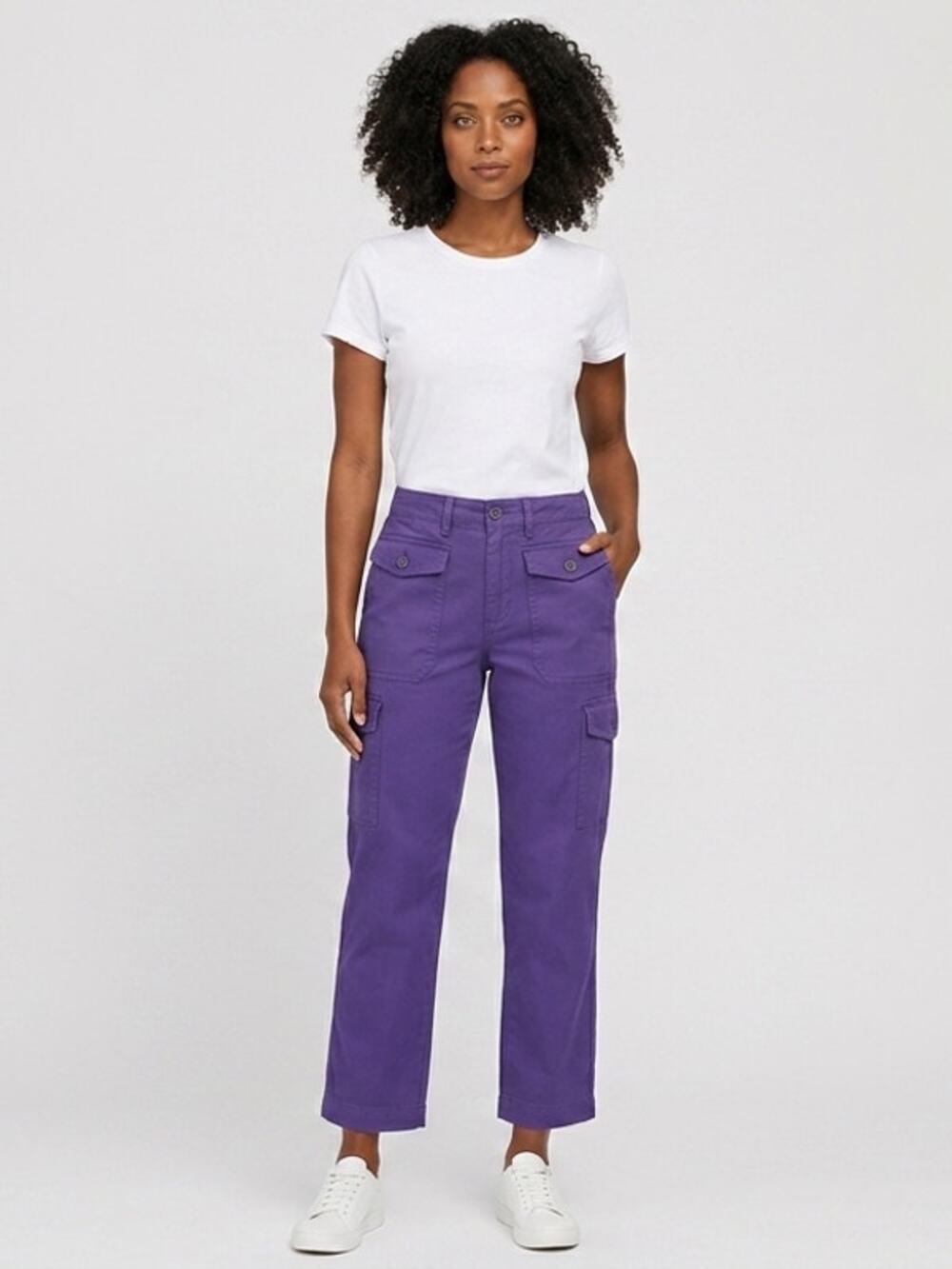 Caribbean Joe Island Casual Cargo Pants Women Size 10